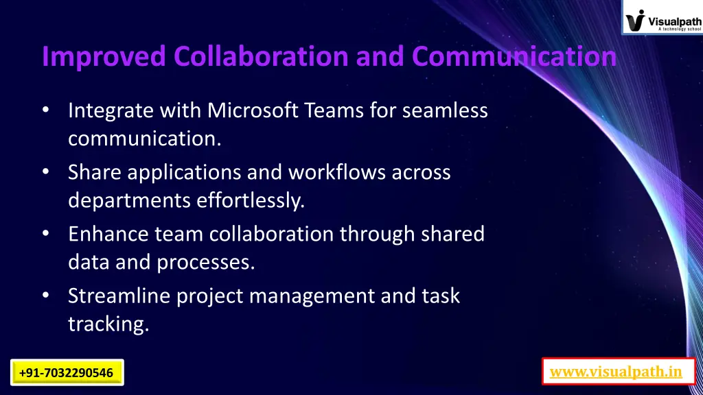 improved collaboration and communication