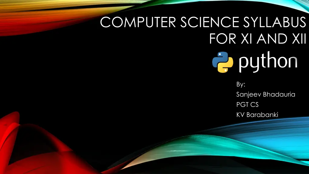 computer science syllabus