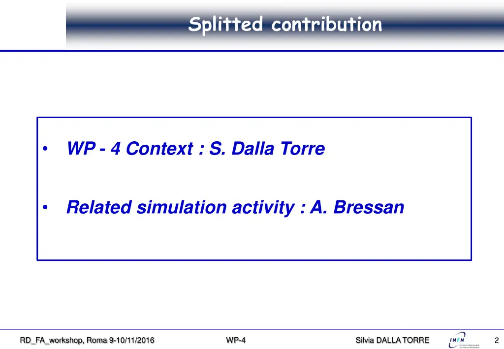 splitted contribution