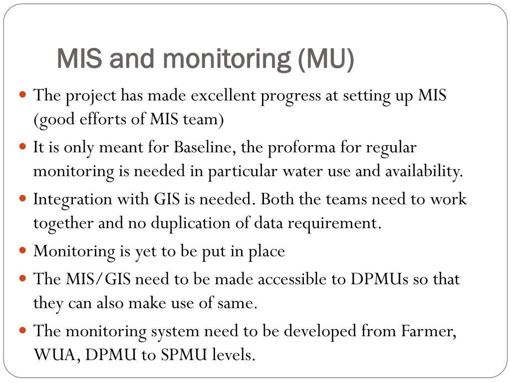 mis and monitoring mu mis and monitoring mu