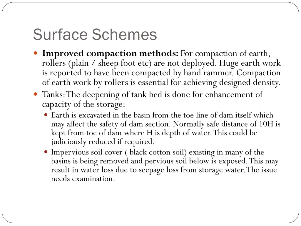 surface schemes