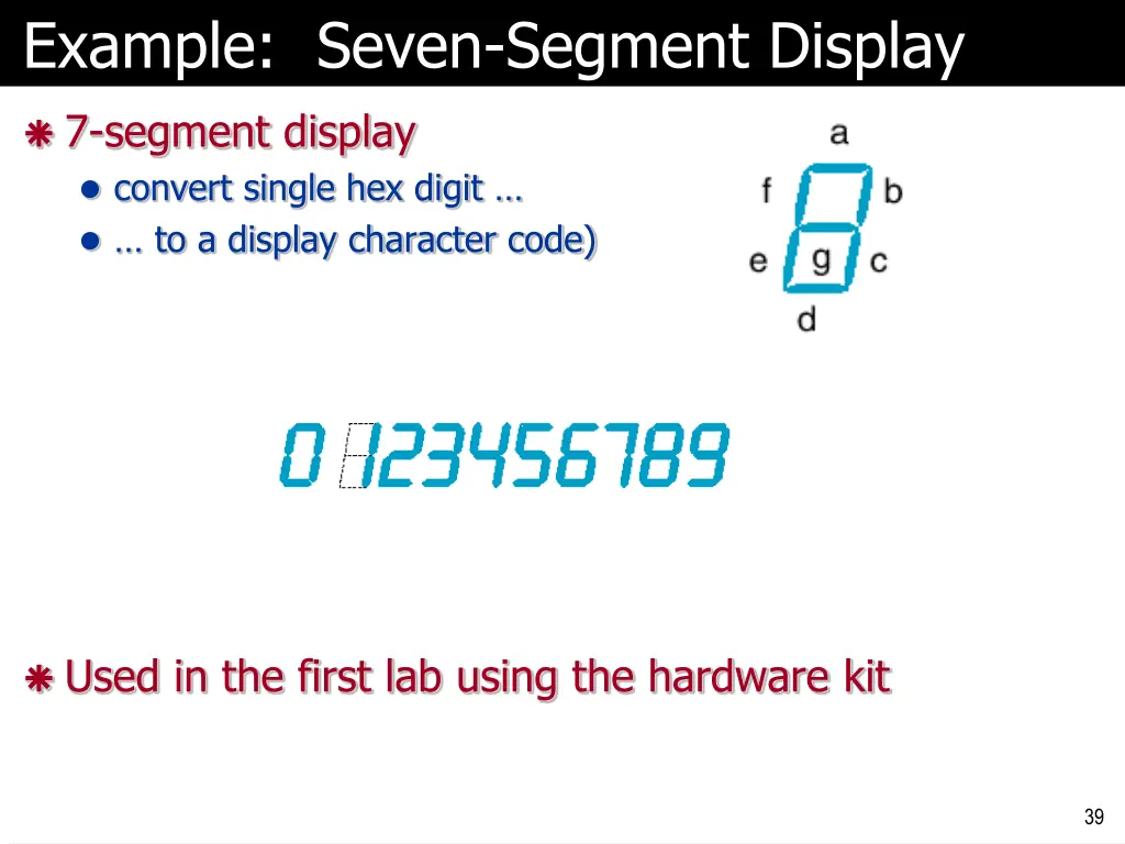 example seven segment display
