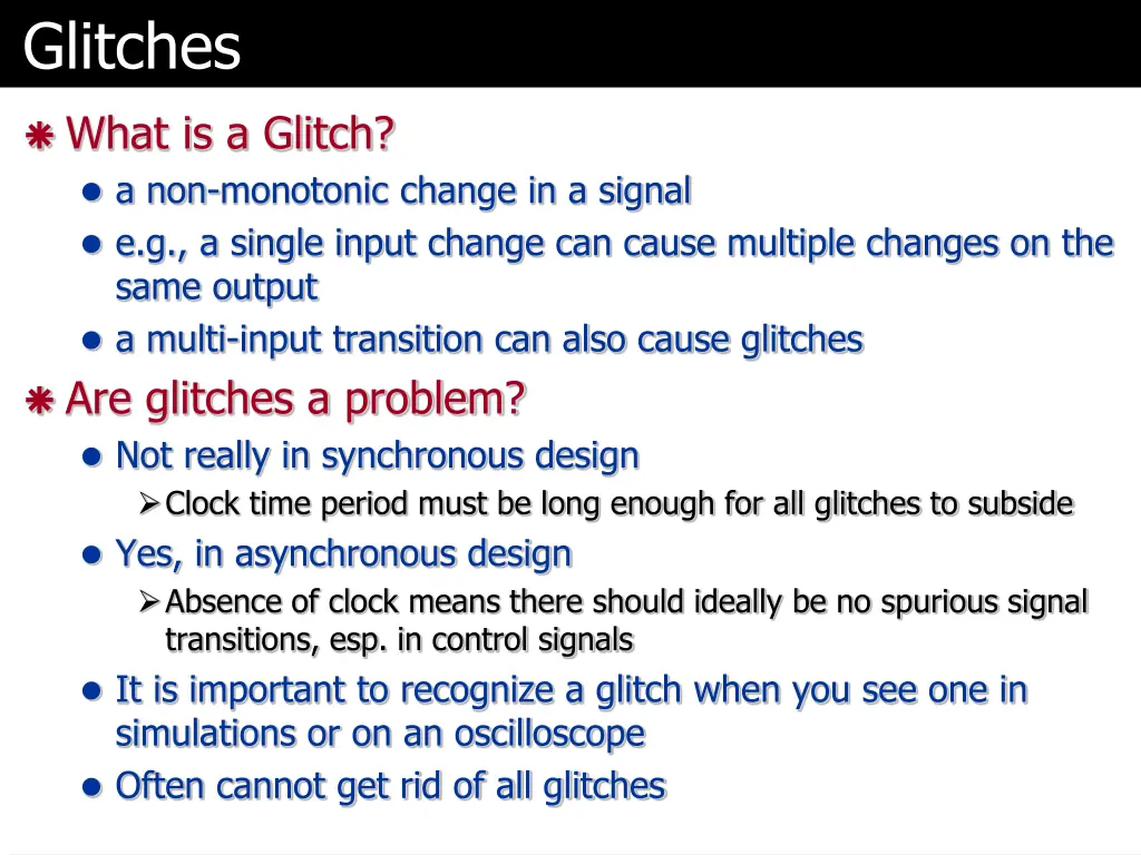 glitches