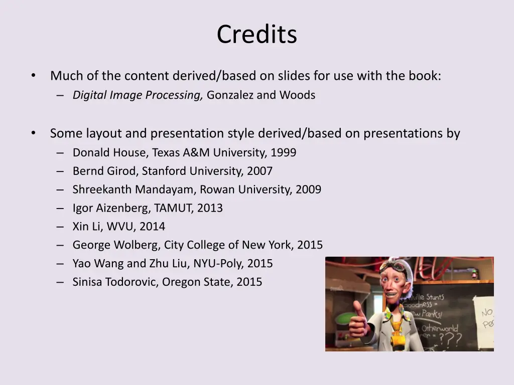 credits