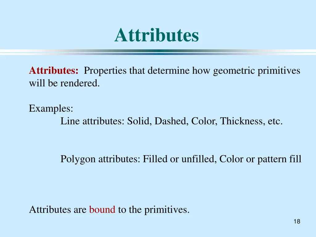 attributes
