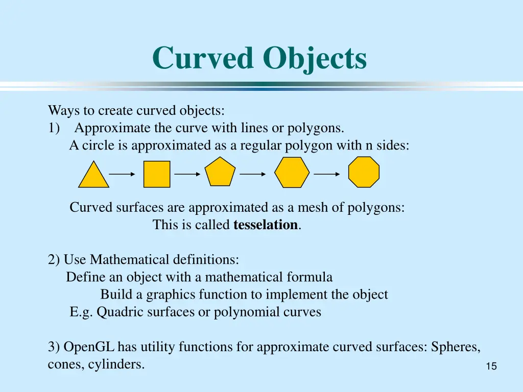 curved objects