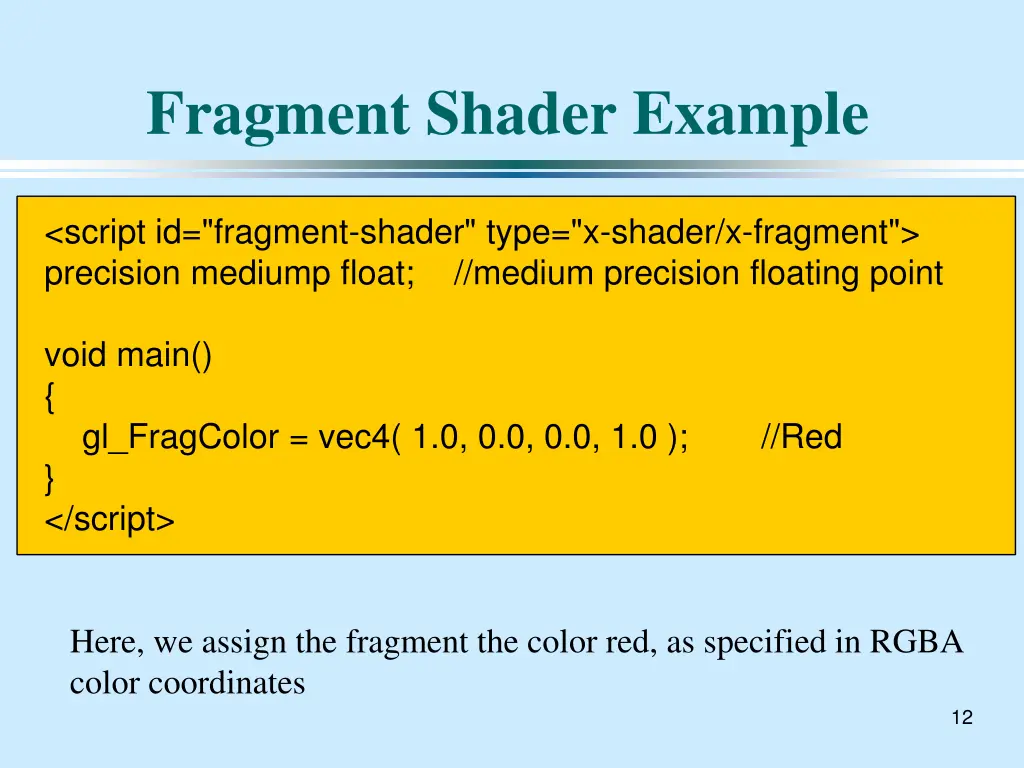 fragment shader example