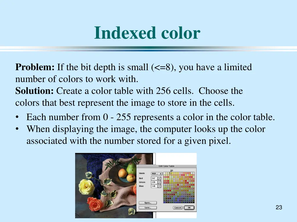 indexed color
