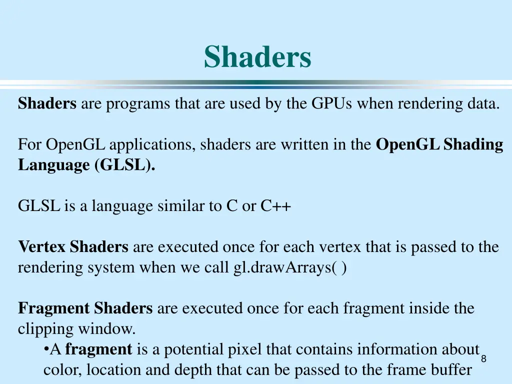shaders