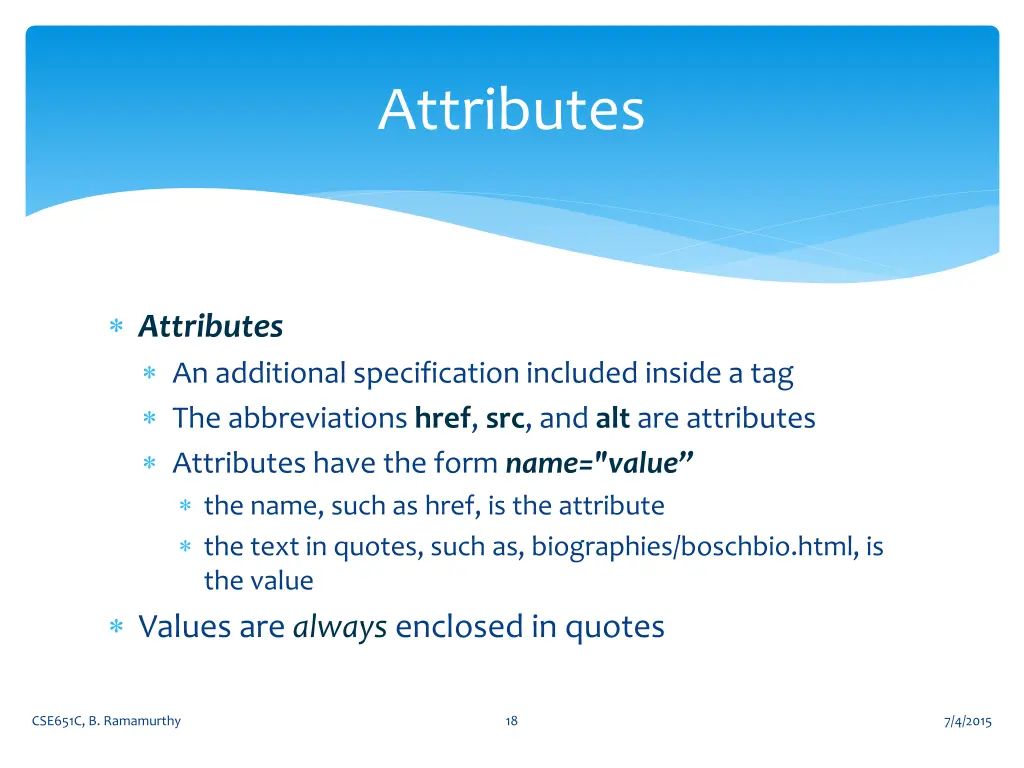 attributes