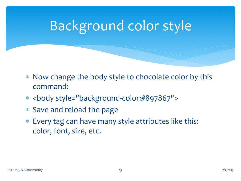 background color style