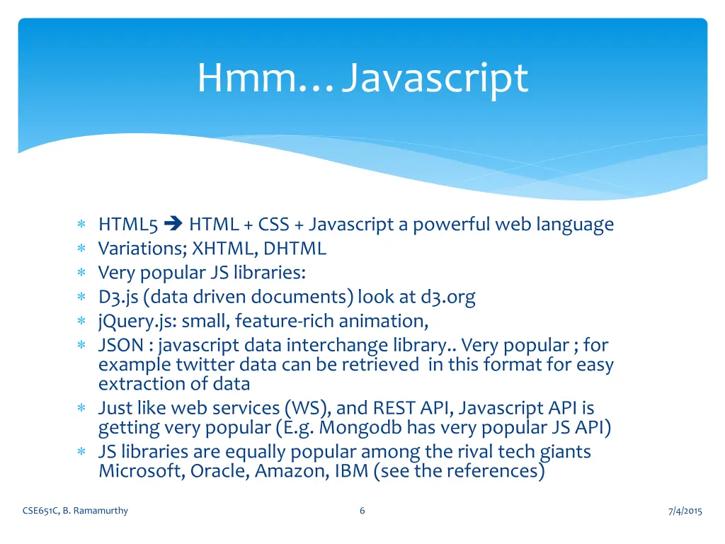 hmm javascript