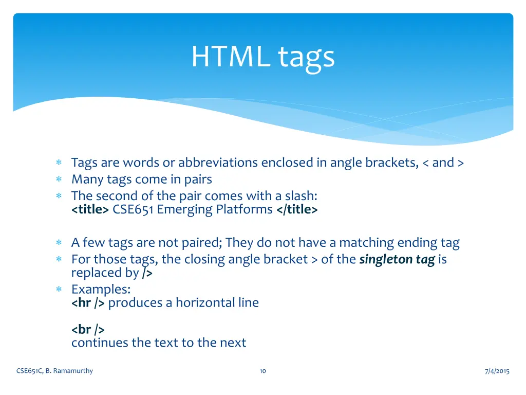 html tags
