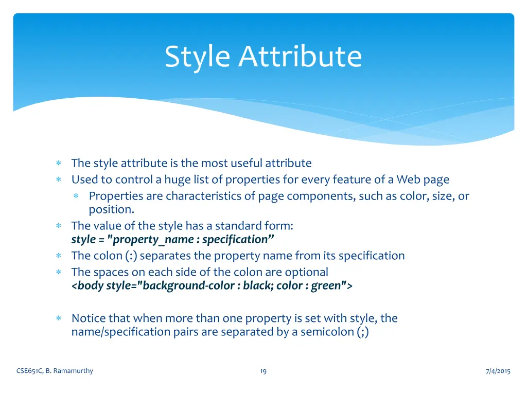 style attribute