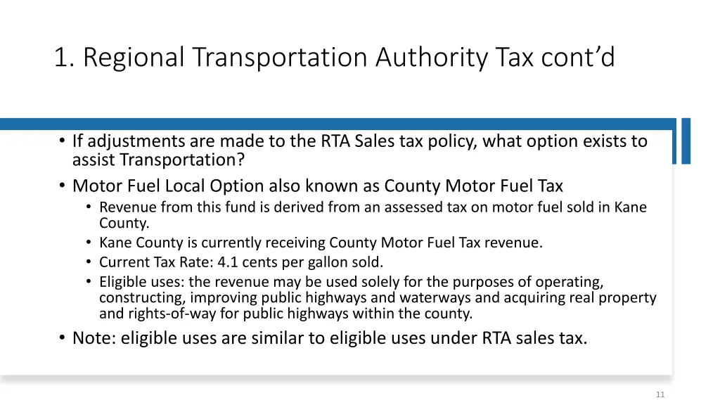 1 regional transportation authority tax cont d 3