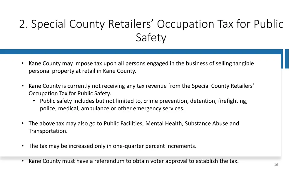 2 special county retailers occupation