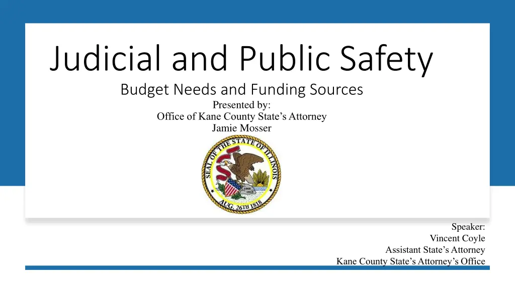 judicial and public safety budget needs
