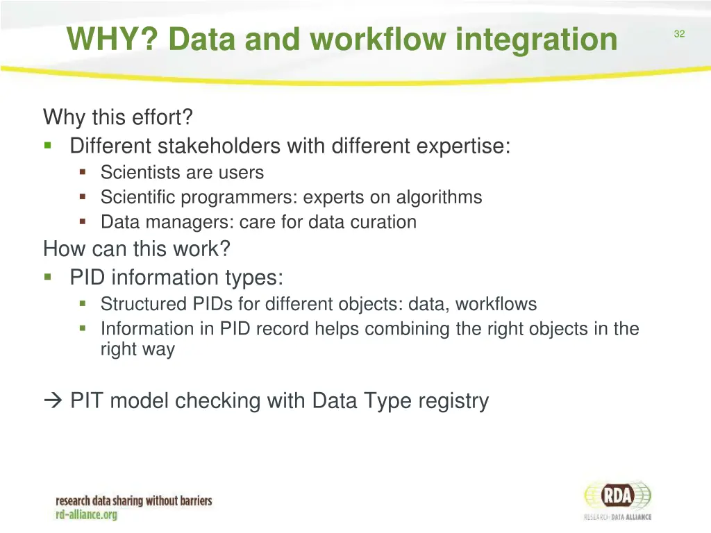 why data and workflow integration