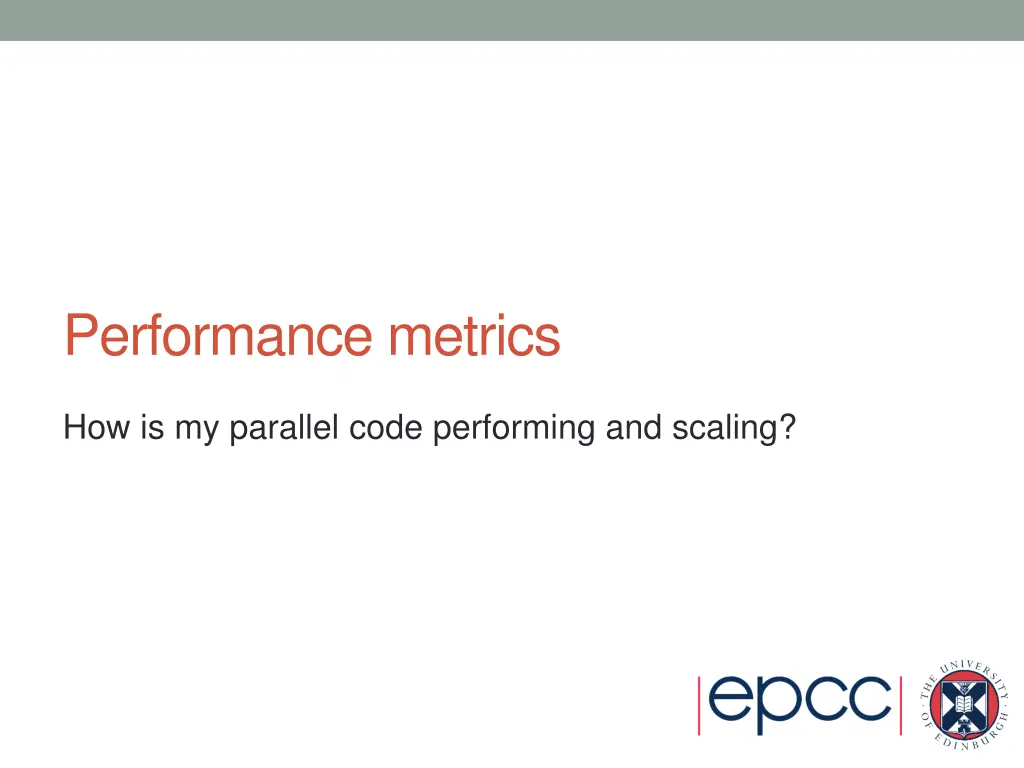performance metrics