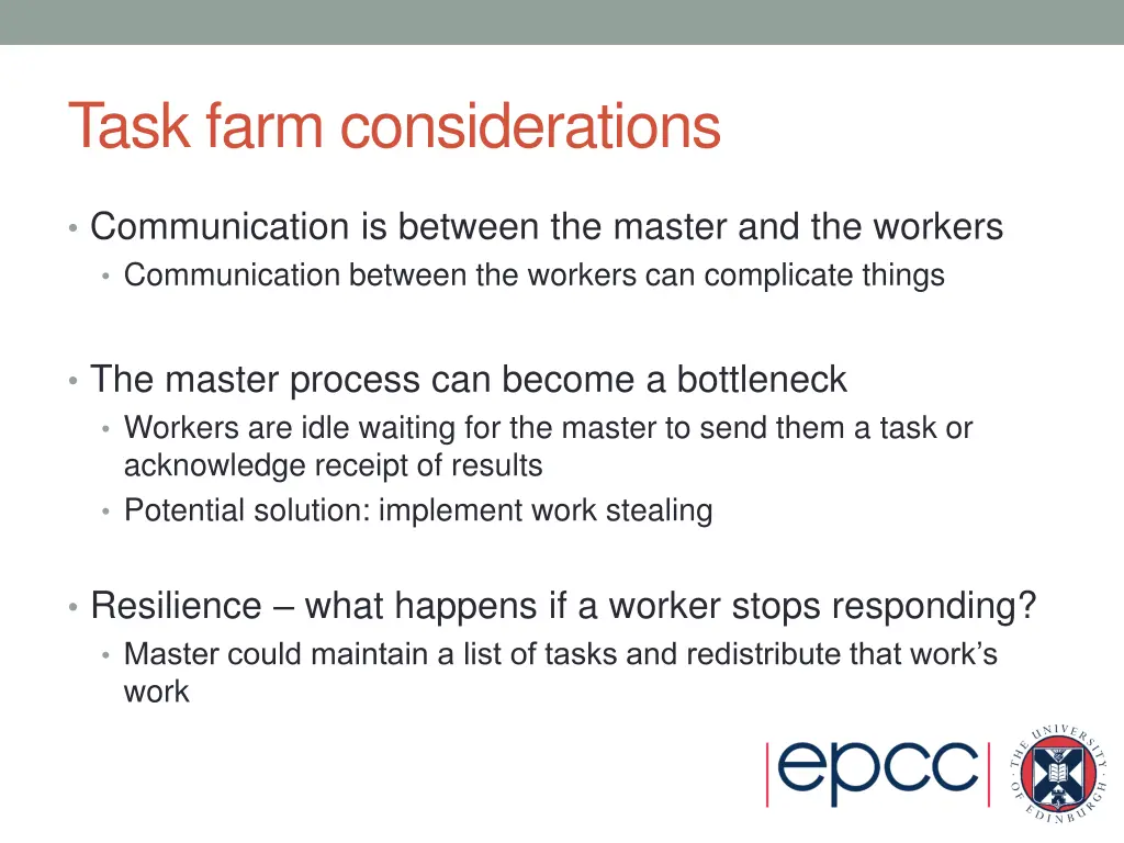 task farm considerations