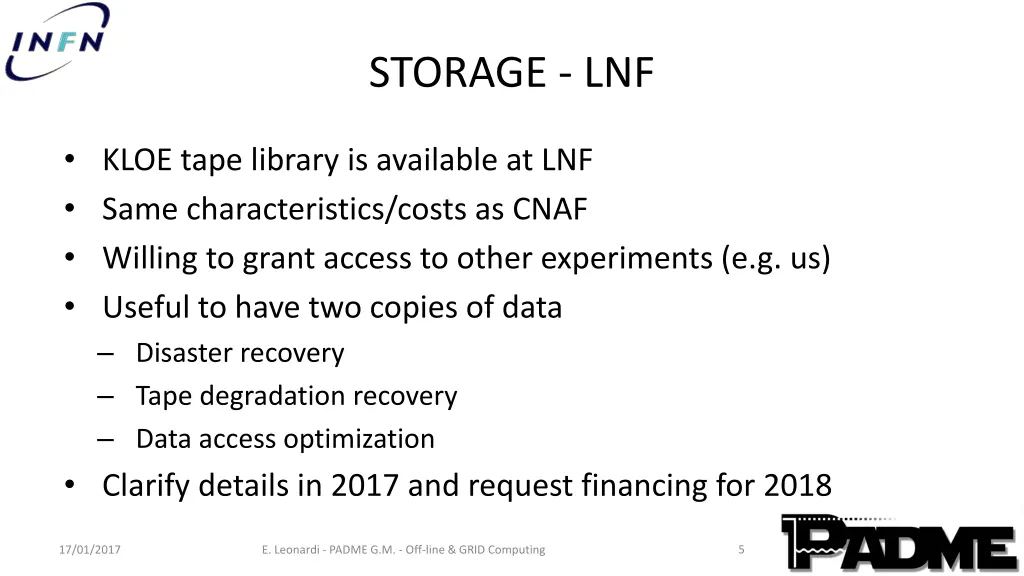 storage lnf