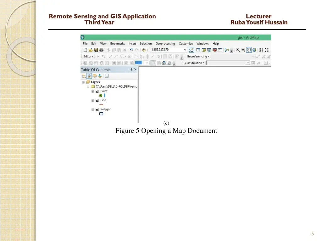 remote sensing and gis application lecturer third 13