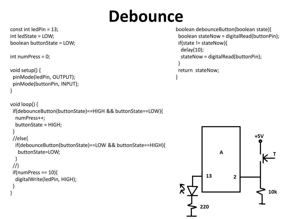debounce