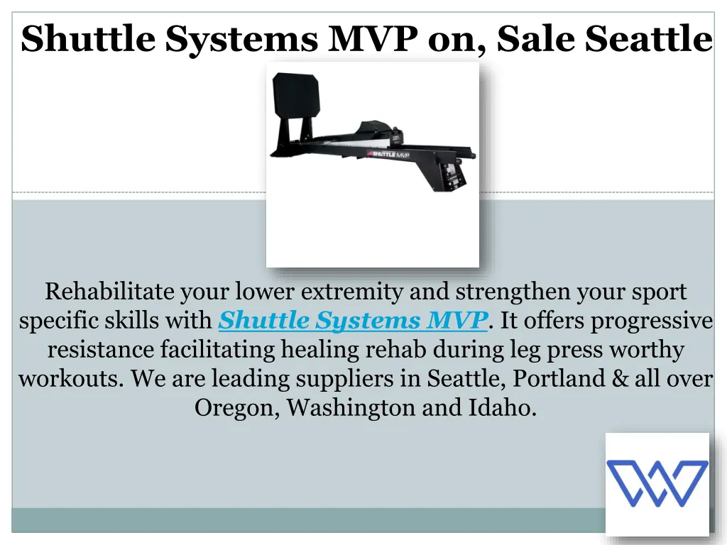 shuttle systems mvp on sale seattle portland