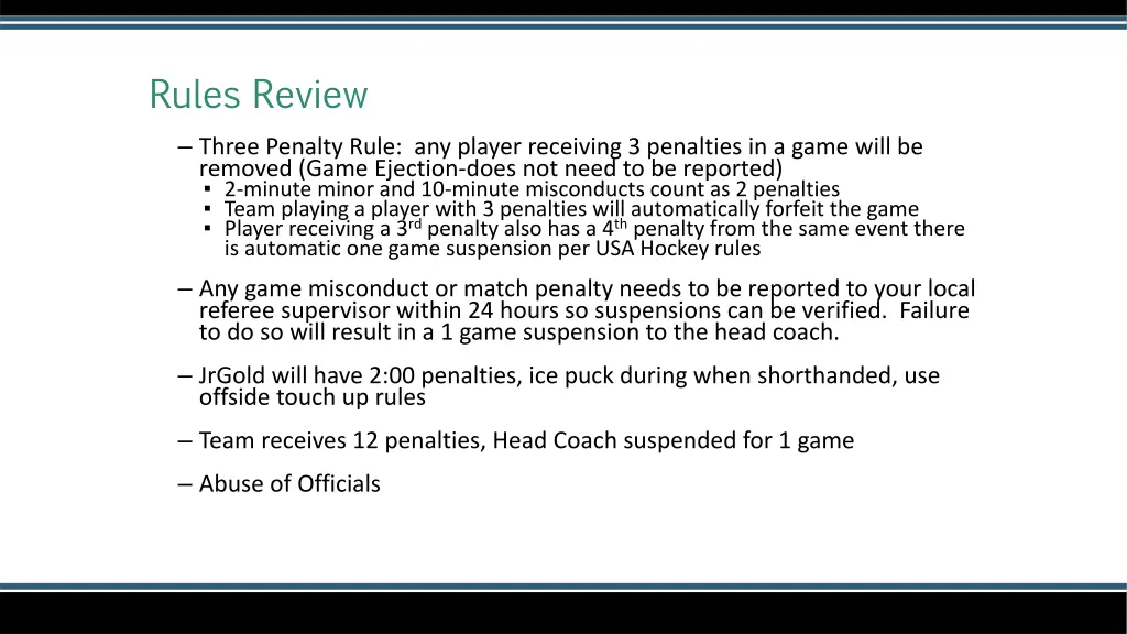 rules review 1