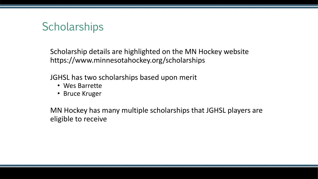 scholarships