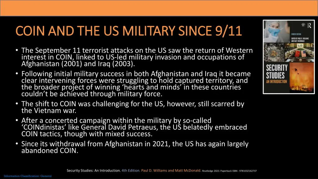 coin and the us military since 9 11 coin