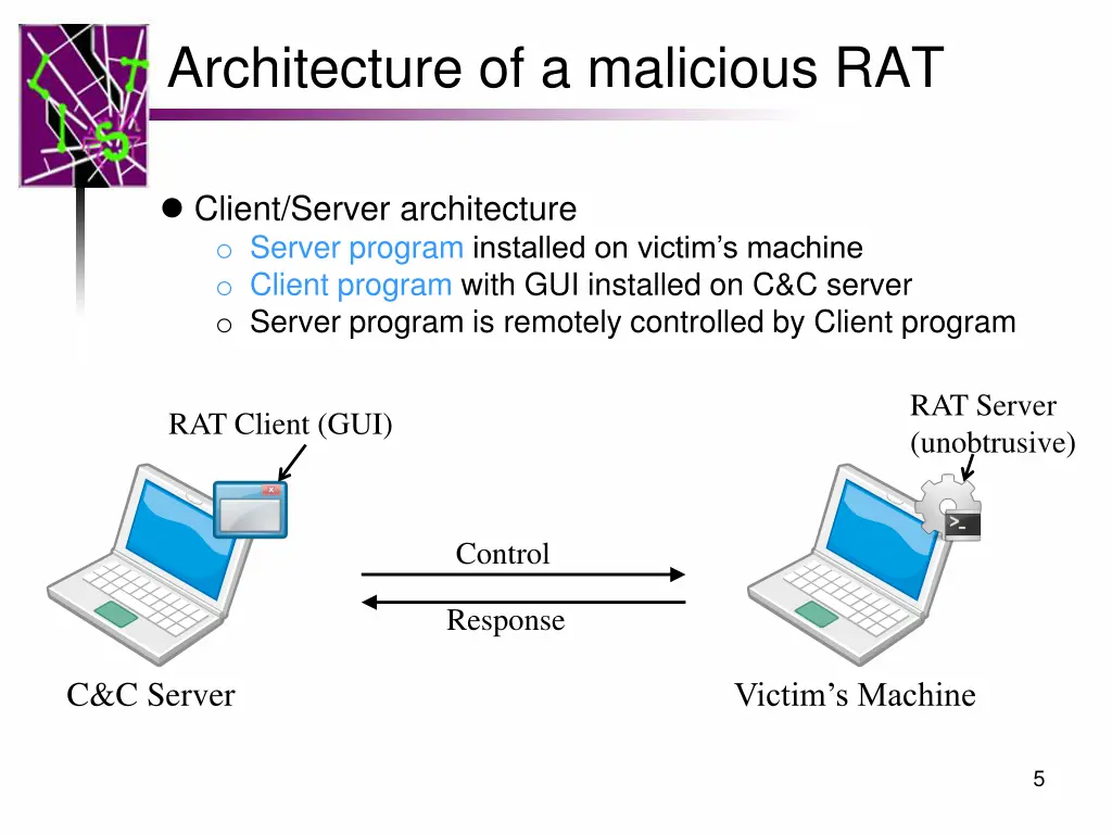 architecture of a malicious rat
