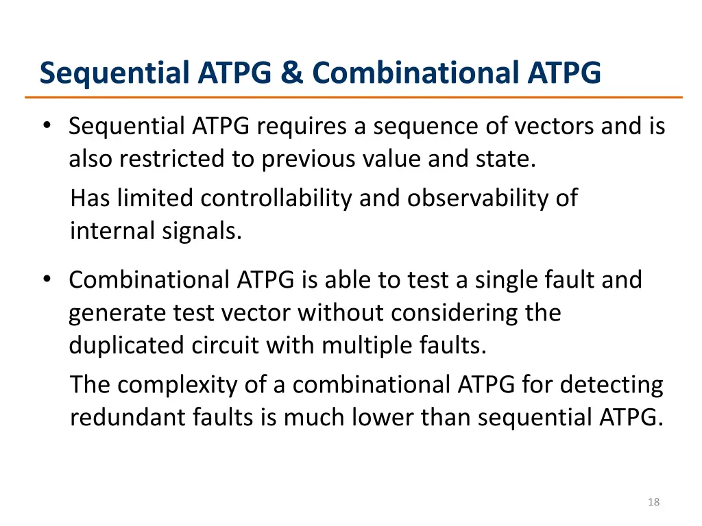 sequential atpg combinational atpg