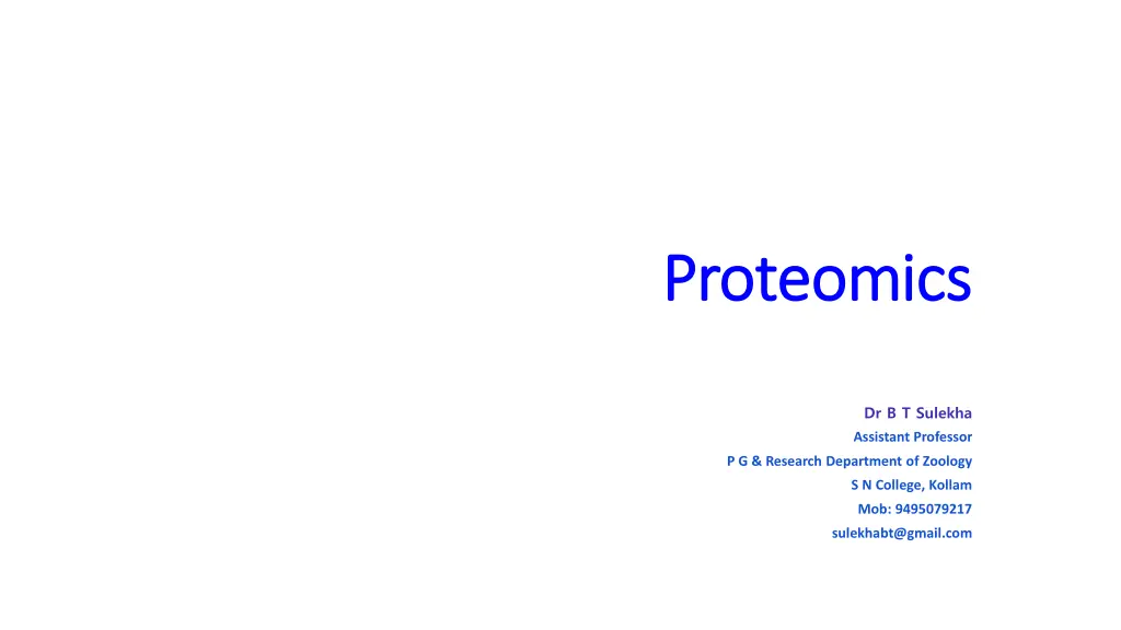 proteomics proteomics