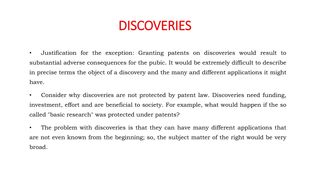 discoveries discoveries