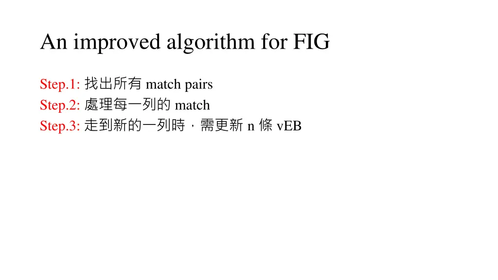 an improved algorithm for fig 1