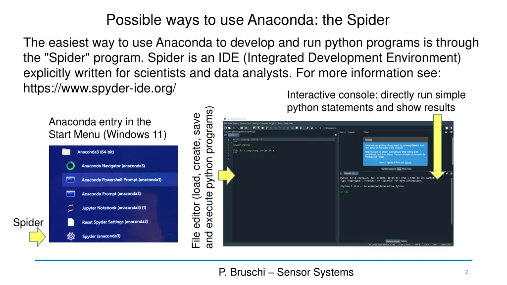 possible ways to use anaconda the spider