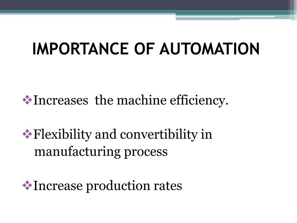 importance of automation