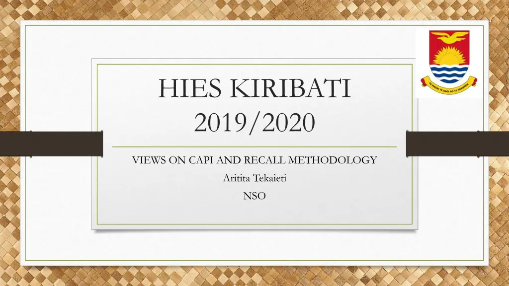 hies kiribati 2019 2020