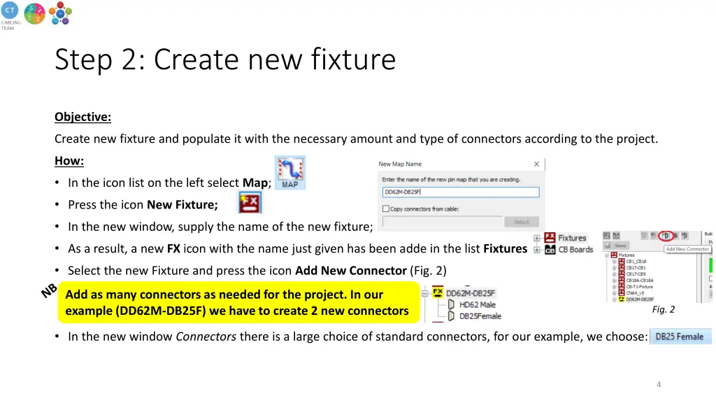 step 2 create new fixture