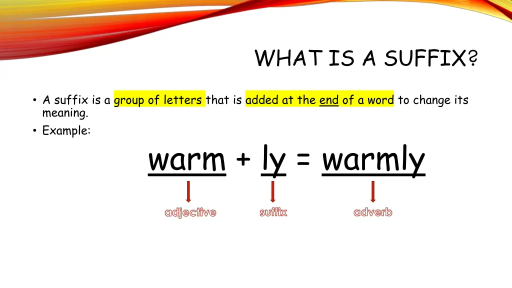 what is a suffix