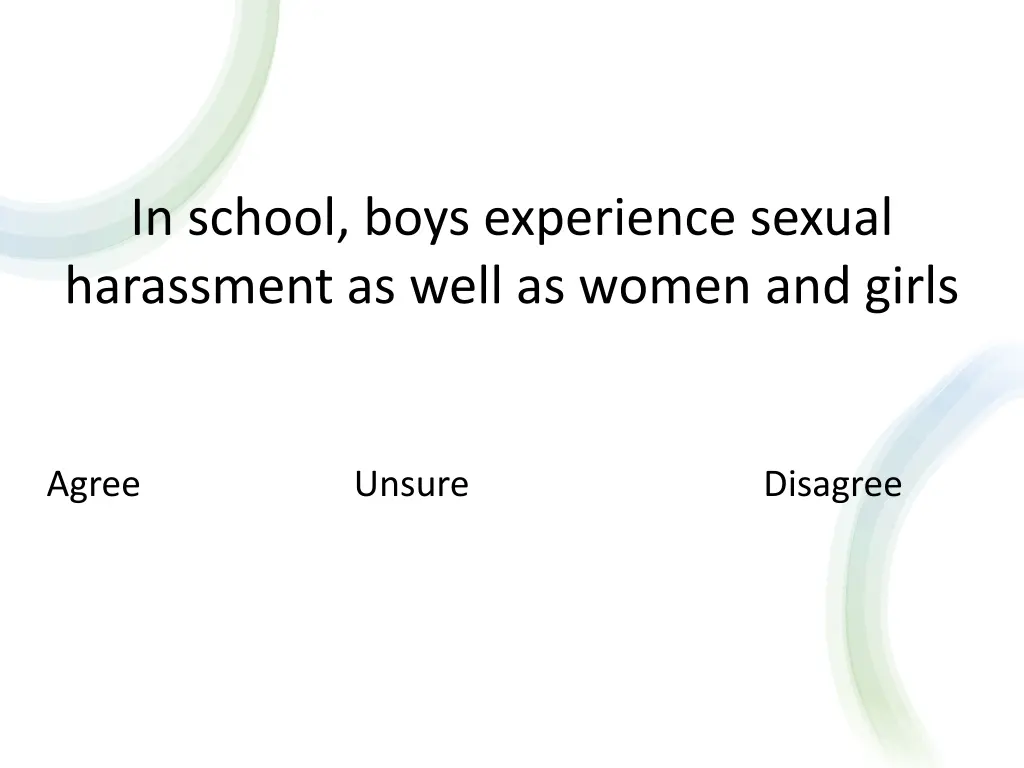 in school boys experience sexual harassment