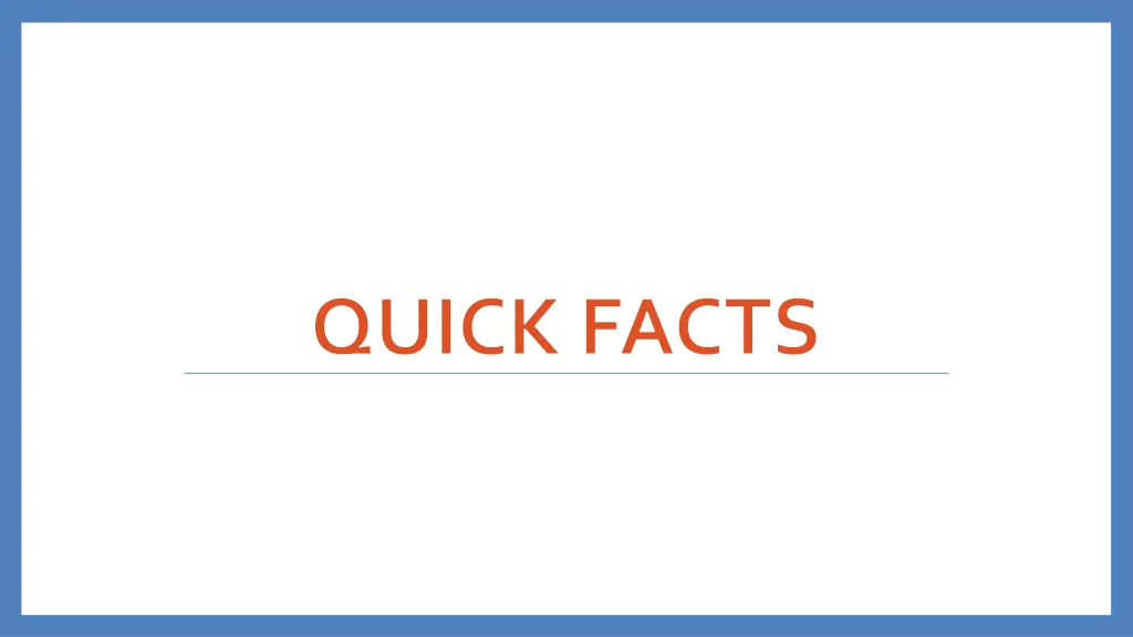 quick facts