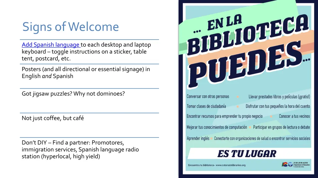 signs of welcome