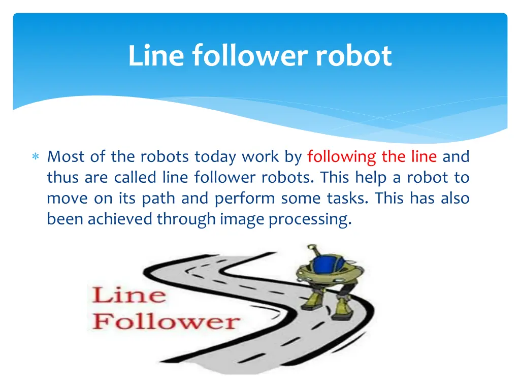 line follower robot