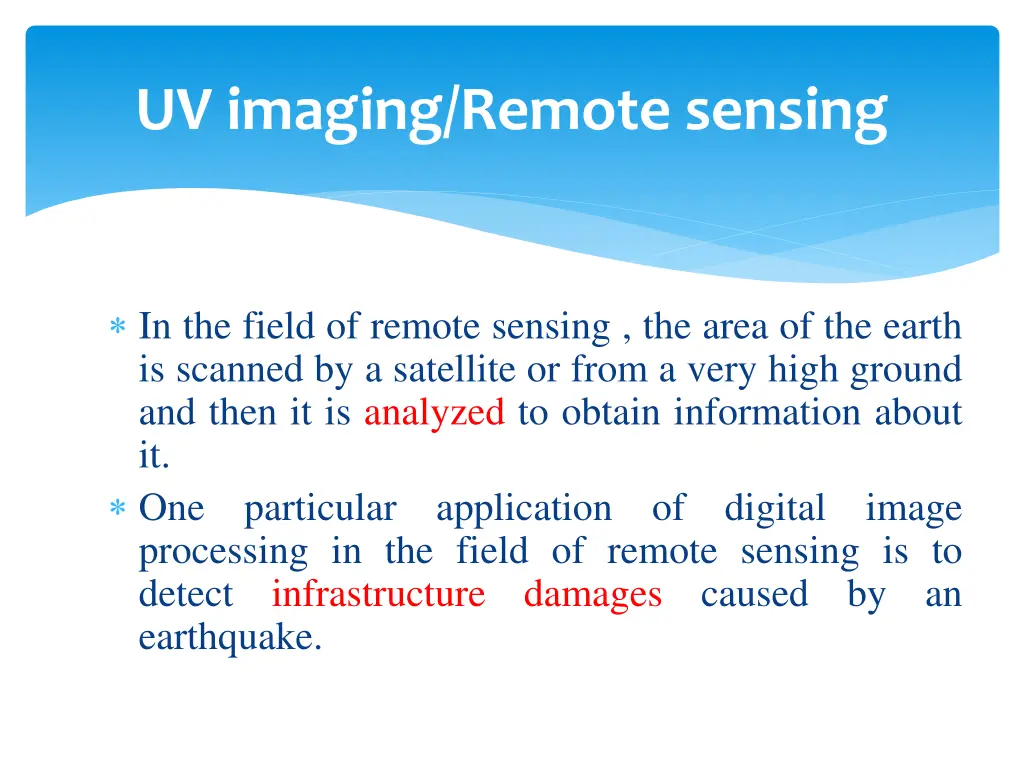 uv imaging remote sensing