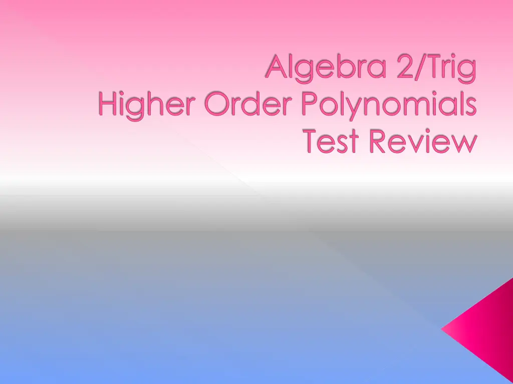 algebra 2 trig