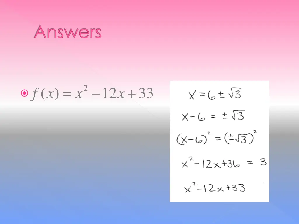 answers 5