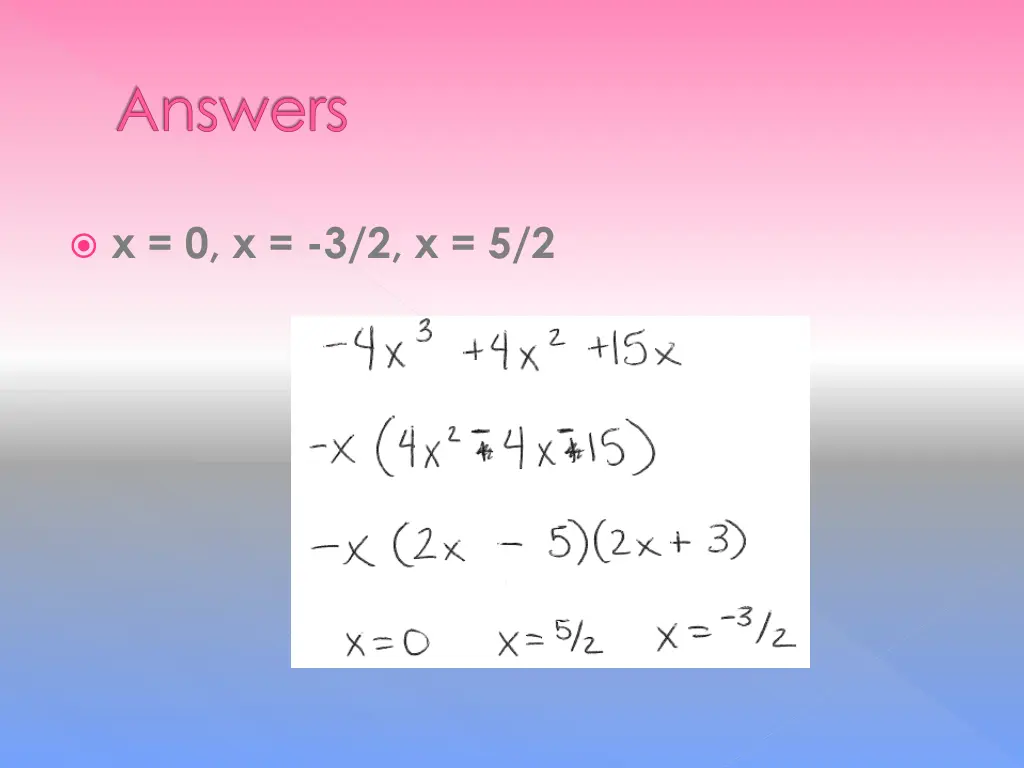 answers 7