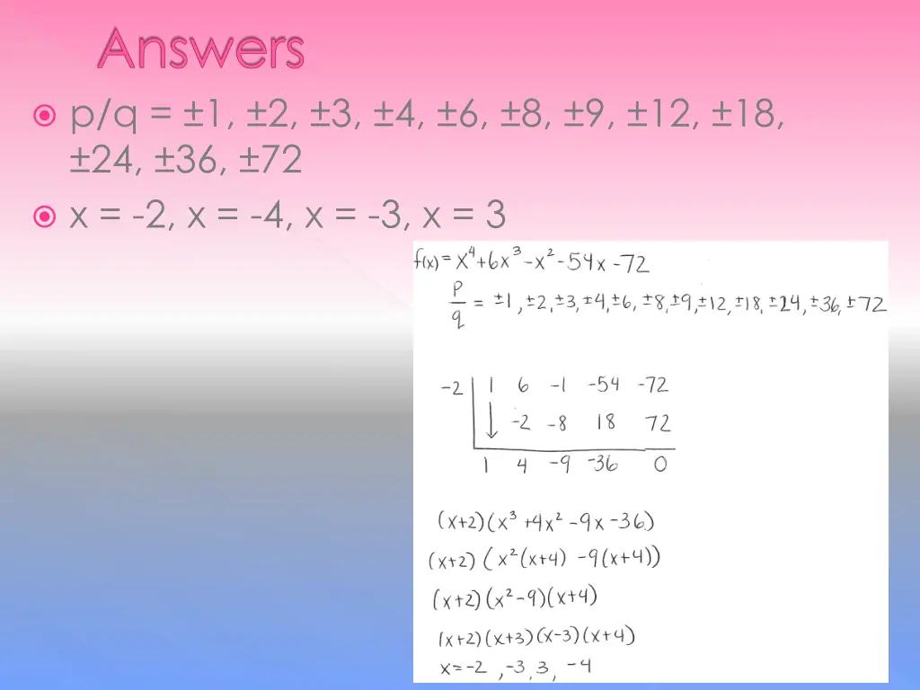 answers 8